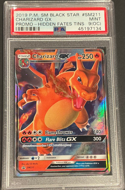 2019 Pokemon Charizard GX Black Star Promo #SM211 PSA 9 (OC)