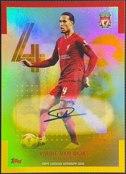 2022/23 Topps Liverpool Team Set Virgil Van Dijk Autograph 39/50