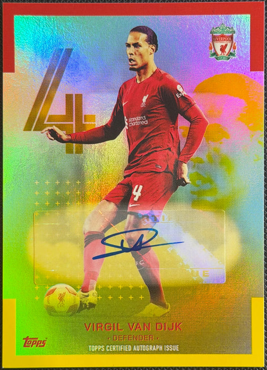 2022/23 Topps Liverpool Team Set Virgil Van Dijk Autograph 39/50
