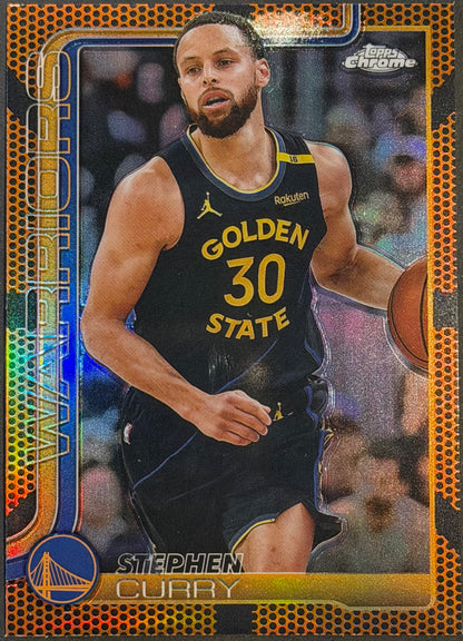 Stephen Curry Basketball Border Refractor SP #201