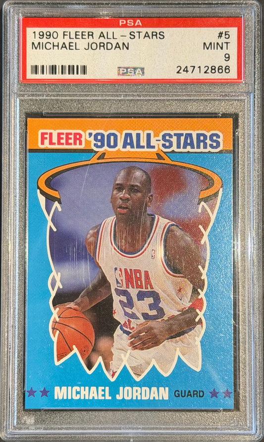 1990 Fleer All-Stars Michael Jordan #5 PSA 9