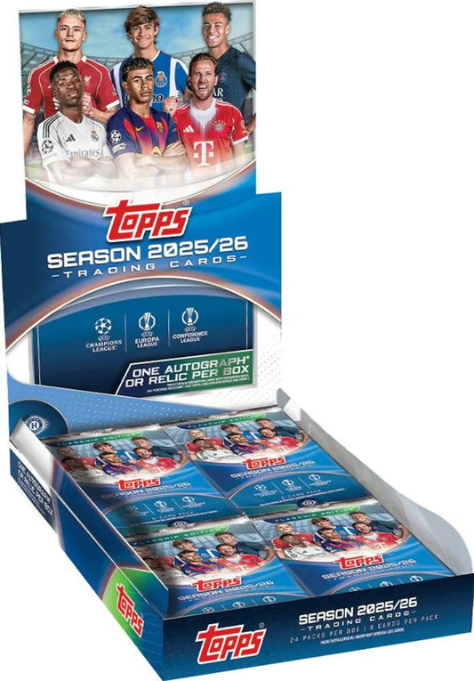 2025/26 TOPPS UEFA CLUB COMPETITIONS SOCCER HOBBY BOX