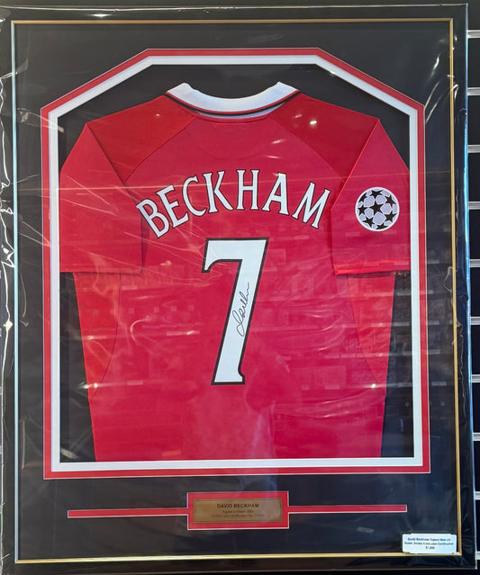 David Beckham signed Manchester United Home jersey Icons.com Certification