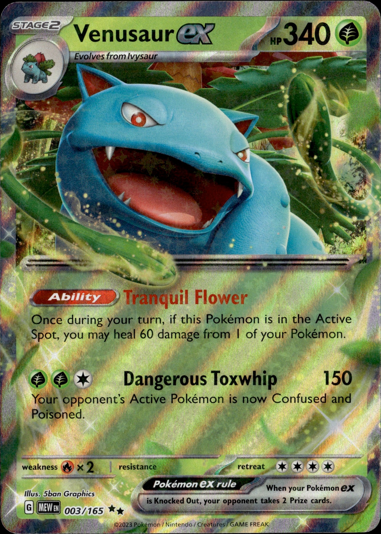 Venusaur ex 003/165 [151 Mew]