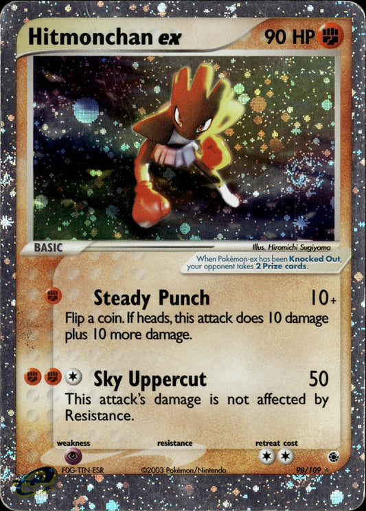 Hitmonchan ex Holo 98/109  [Ruby & Sapphire] *Creased