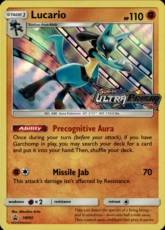 Lucario Holo SM95 Black Star Promo