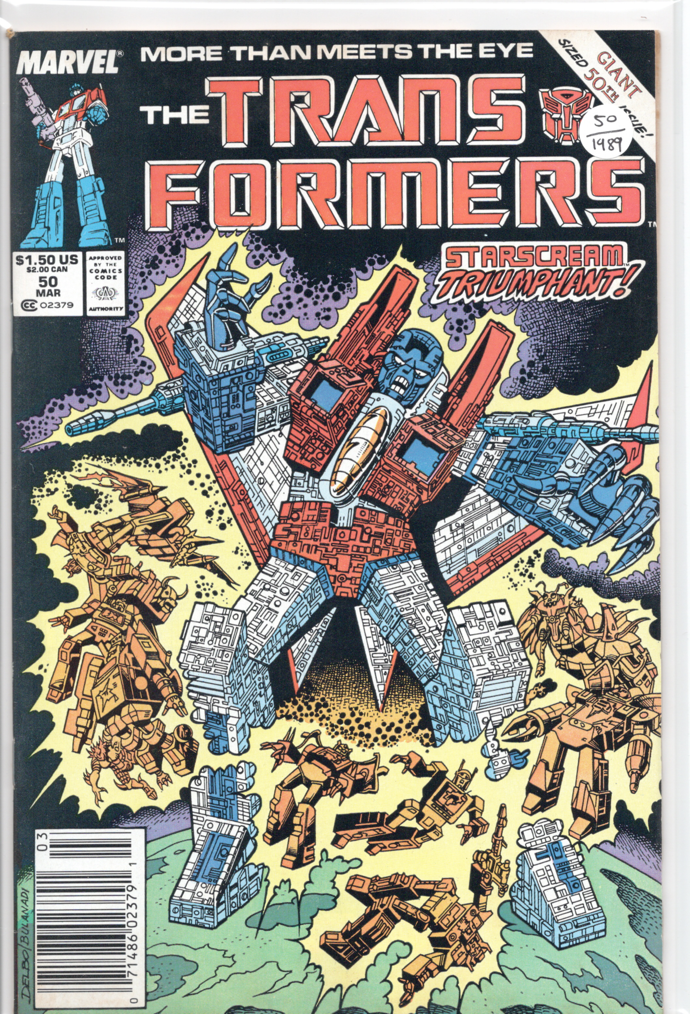 The Transformers #50 1989 Giant Sized Issue