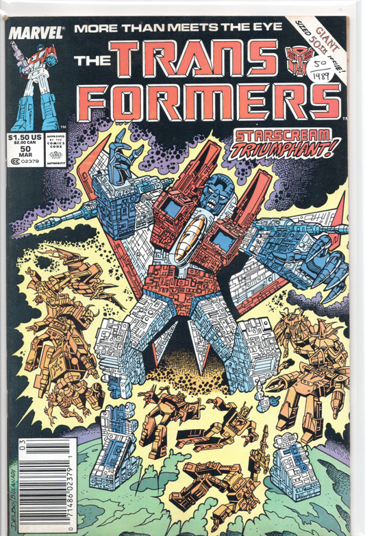 The Transformers #50 1989 Giant Sized Issue