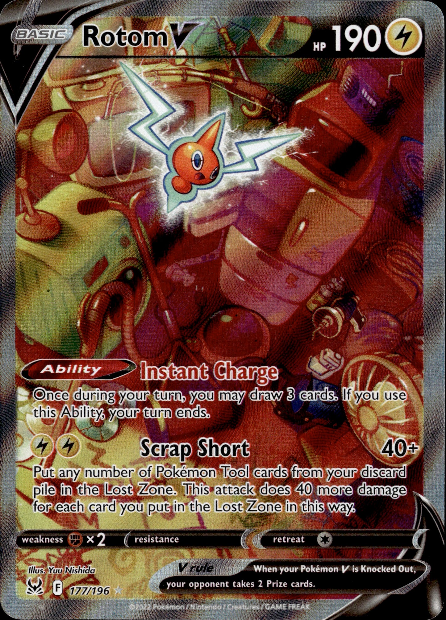 Rotom V 177/196 [Lost Origin]