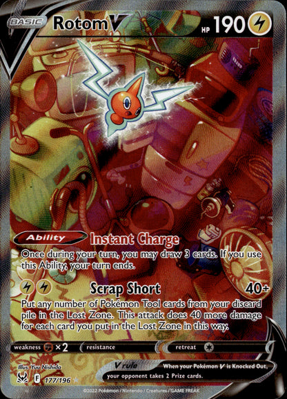 Rotom V 177/196 [Lost Origin]