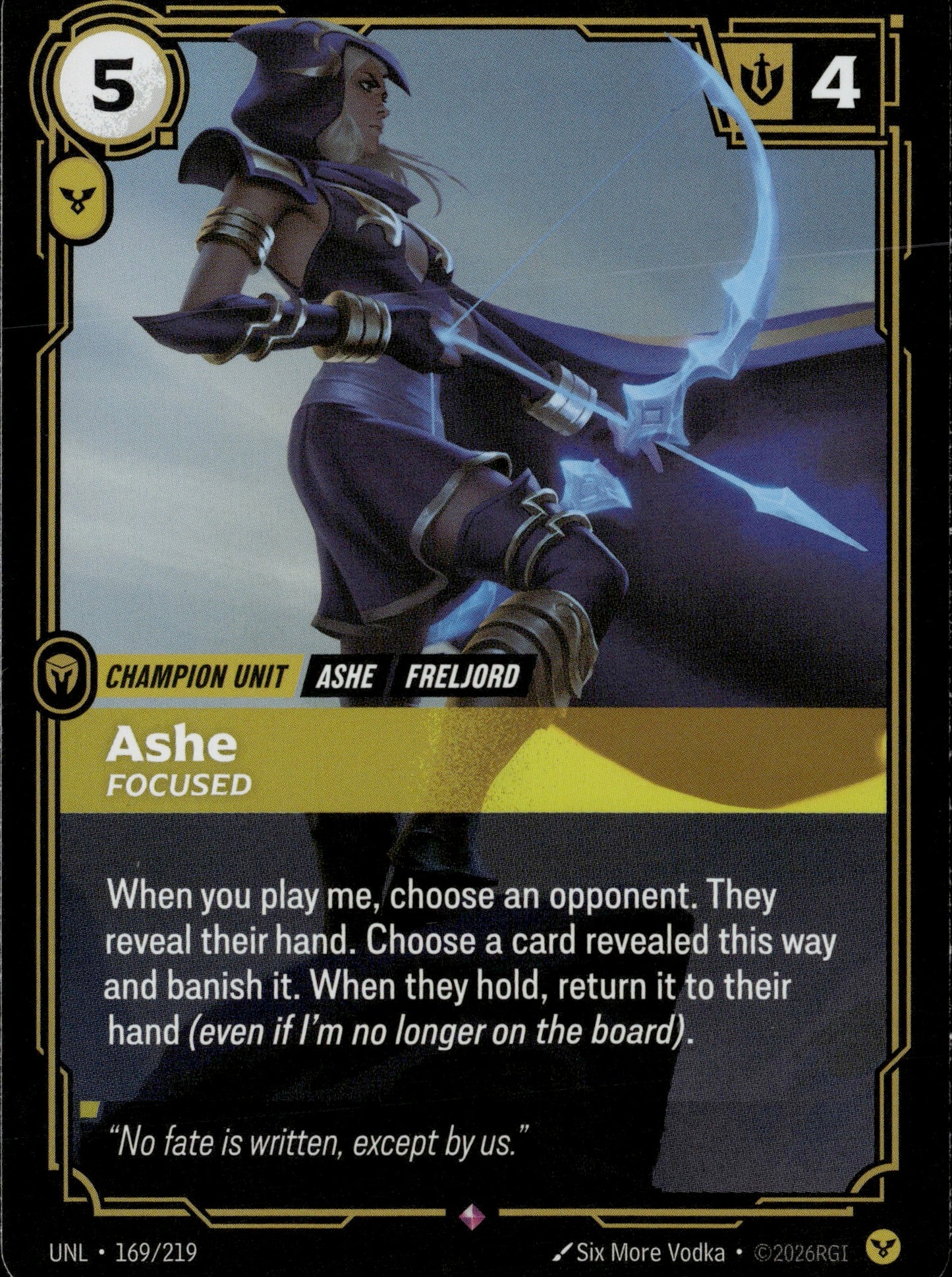 Ashe - Focused 169/219 [Unleashed]