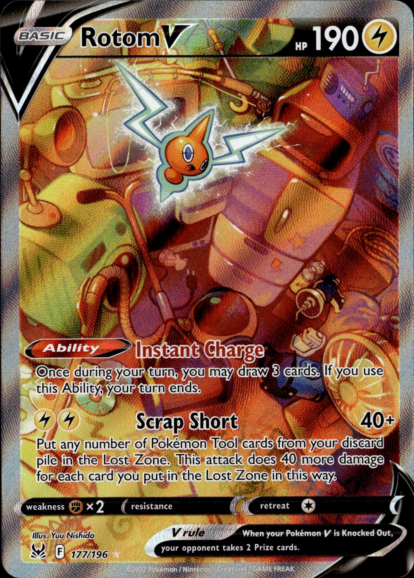 Rotom V 177/196 [Lost Origin]