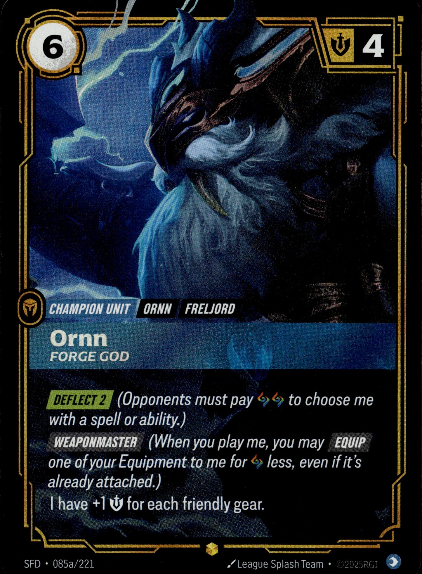 Ornn - Forge God 085a/221 Alternate Art [Spiritforged]