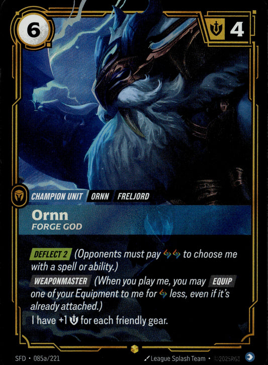 Ornn - Forge God 085a/221 Alternate Art [Spiritforged]