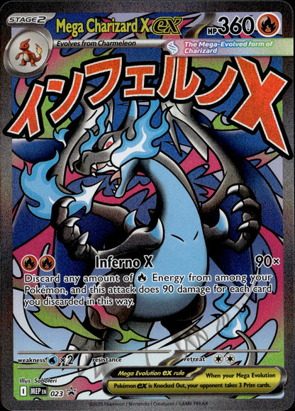 Mega Charizard X ex MEP023 Black Star Promo