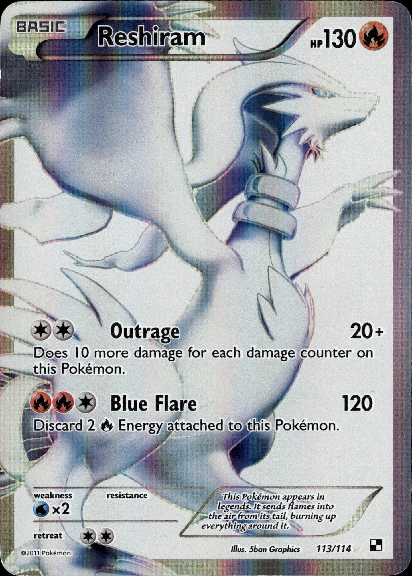 Reshiram 113/114 [Black & White]