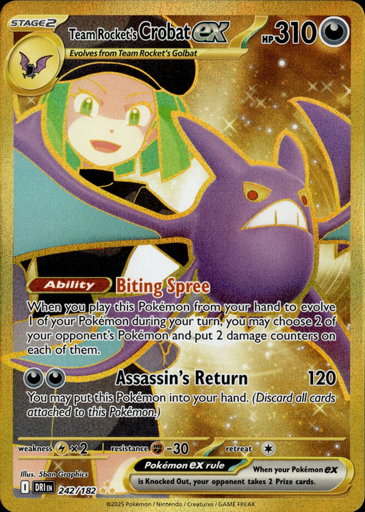 Team Rocket's Crobat ex 242/182 [Destined Rivals]