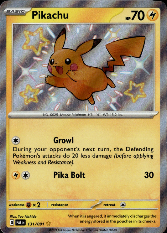 Pikachu Holo 131/091 [Paldean Fates]