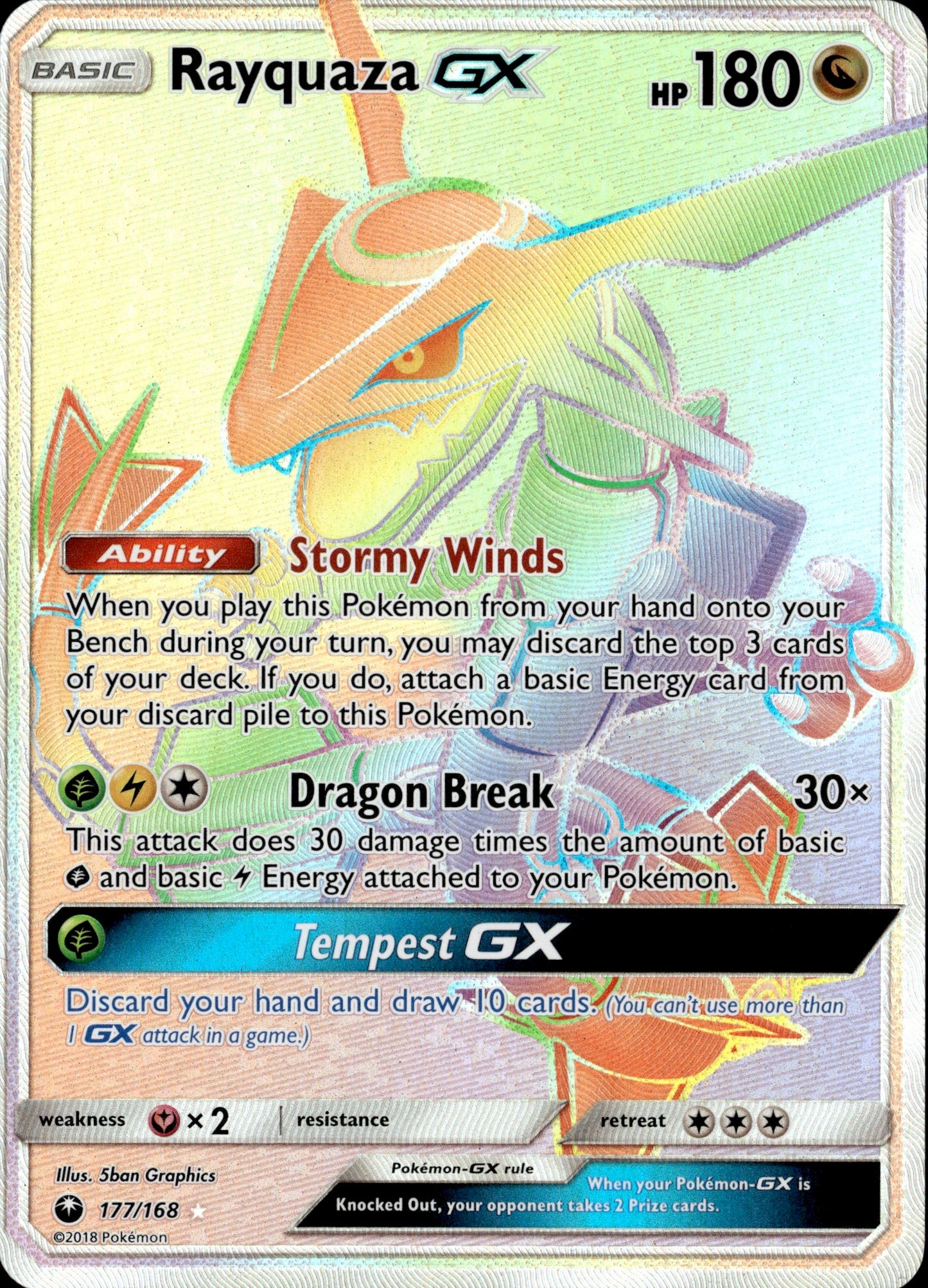 Rayquaza GX 177/168 [Celestial Storm]