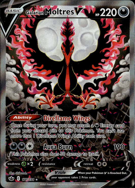 Galarian Moltres V 177/198 [Chilling Reign]