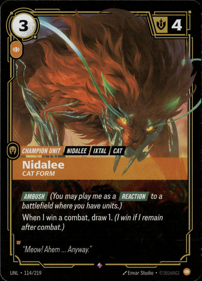 Nidalee - Cat Form 114/219 [Unleashed]