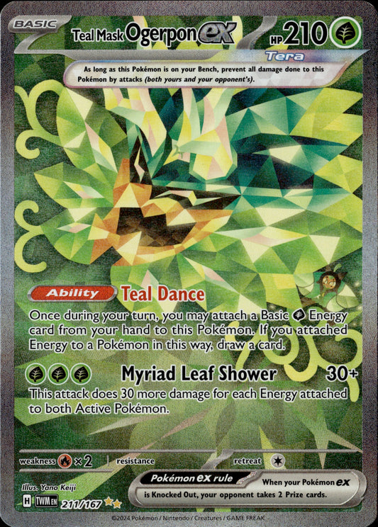 Teal Mask Ogerpon ex 211/167 [Twilight Masquerade]