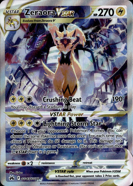 Zeraora VSTAR GG43/GG70 [Crown Zenith]