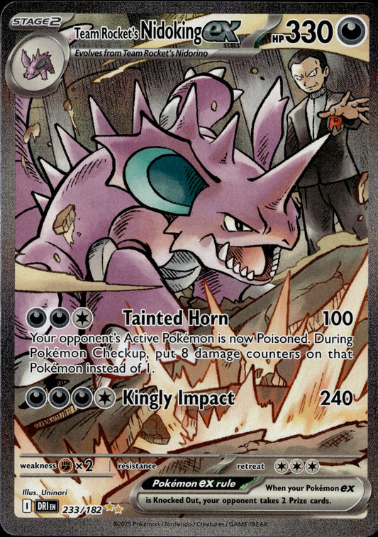 Team Rocket's Nidoking ex 233/182 [Destined Rivals]