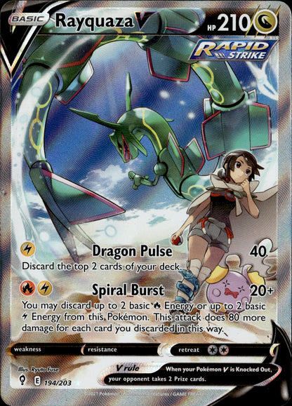 Rayquaza V 194/203 [Evolving Skies] *Moderately Played