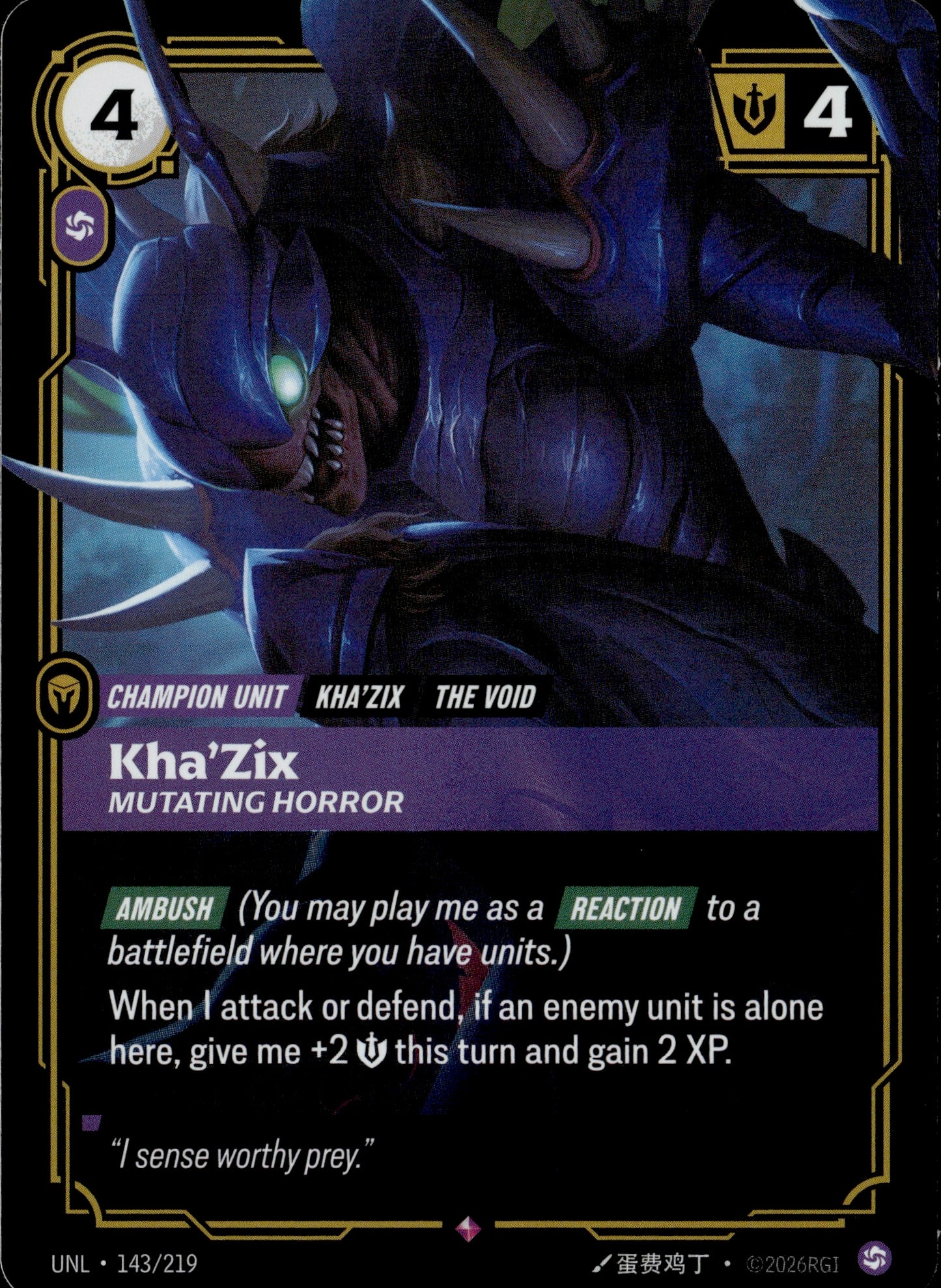 Kha'Zix - Mutating Horror 143/219 [Unleashed]