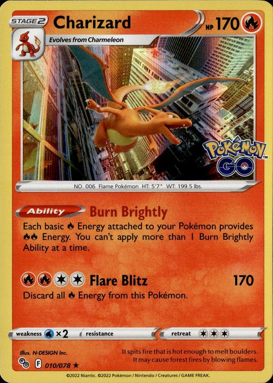 Charizard Holo 010/078 [Pokemon GO]