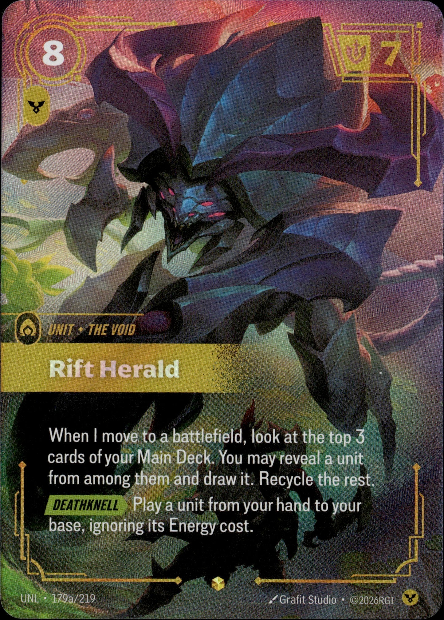 The Void - Rift Herald 179a/219 Alternate Art [Unleashed]