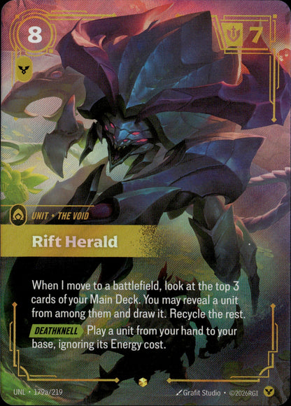 The Void - Rift Herald 179a/219 Alternate Art [Unleashed]