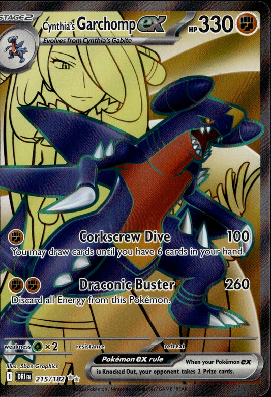 Cynthia's Garchomp ex 215/182 [Destined Rivals]