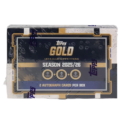 2025/26 Topps Gold UEFA Club Competitions Soccer Hobby Box