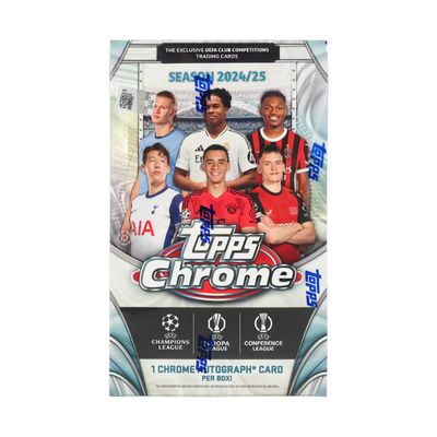 2024/25 Topps Chrome UEFA Club Competitions Soccer Hobby Box