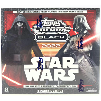 2022 Star Wars Chrome Black Hobby Box