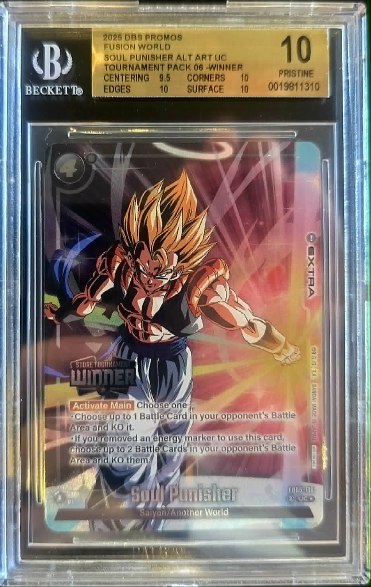 2025 Dragon Ball Super Soul Punisher Alternate Art Winner Pristine 10 Beckett
