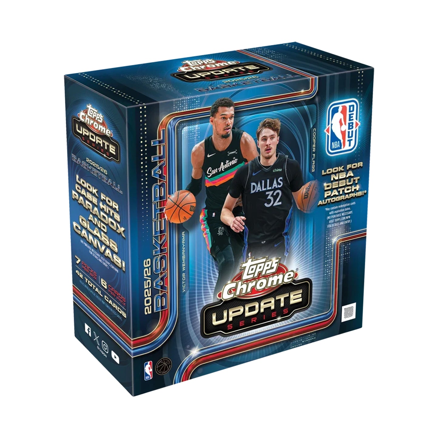 2025/26 Topps Chrome Update Series Basketball Mega Box