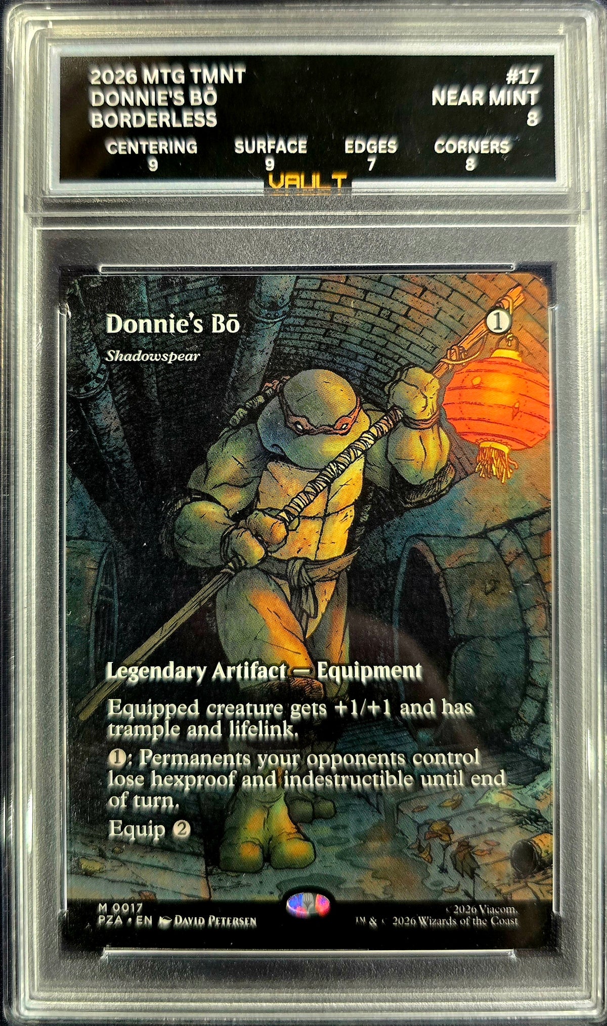 2026 MTG TMNT, Donnie's Bō, Borderless VAULT 8