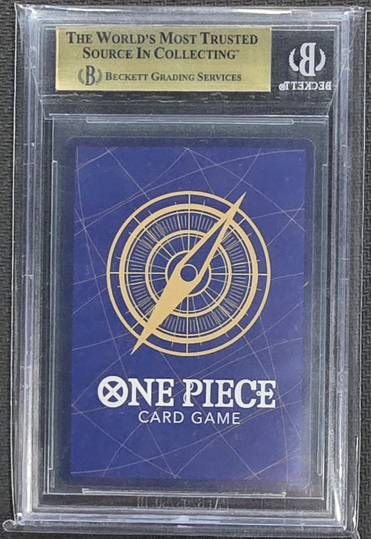 2025 One Piece Monkey D. Luffy OP13-040 Treasure Campaign Promo Beckett 9.5