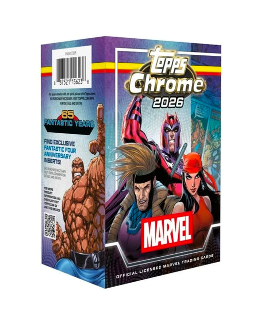 Marvel Topps Chrome 2026 Blaster Box