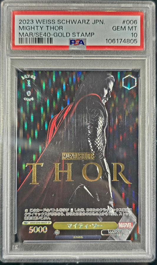 2023 Weiss Schwarz Mighty Thor 006 Mar/Se40 Gold Stamp Japanese