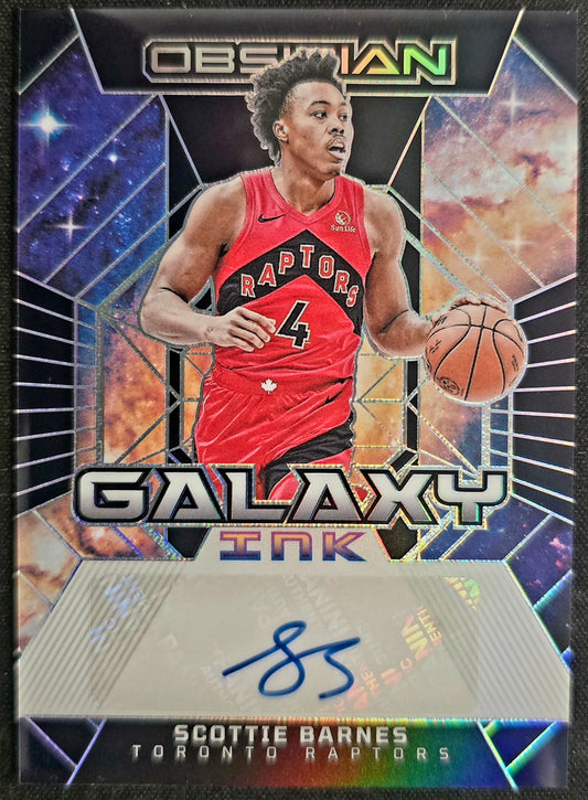 2023-24 Panini Obsidian Galaxy Ink Scottie Barnes GI-BRN Galaxy Ink Autograph /99