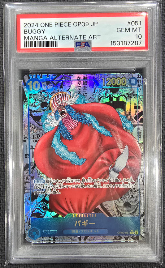 2024 One Piece Buggy OP09-051  Alternate Art Manga Japanese