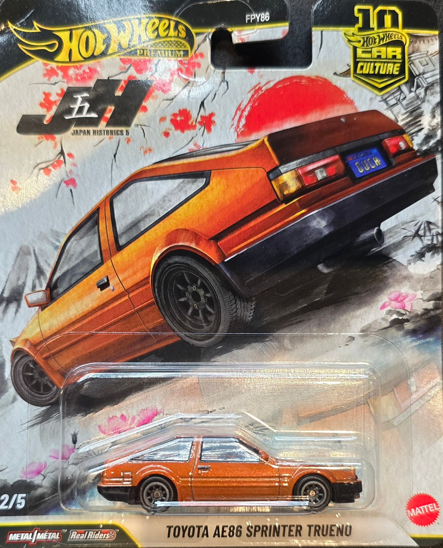 Hot Wheels Toyota AE86 Sprinter Trueno Japan Historics 5 FPY86-961 P 1/64
