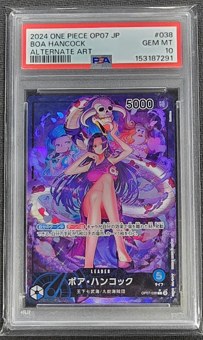 2024 One Piece OP07 Boa Hancock Japanese Alternate Art PSA 10