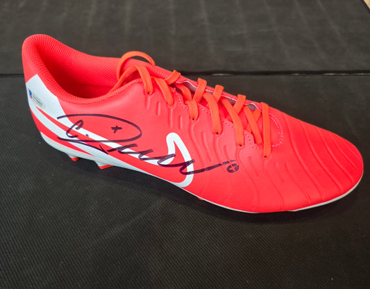 Cristiano Ronaldo Autographed Soccer Boot [Beckett Certified]