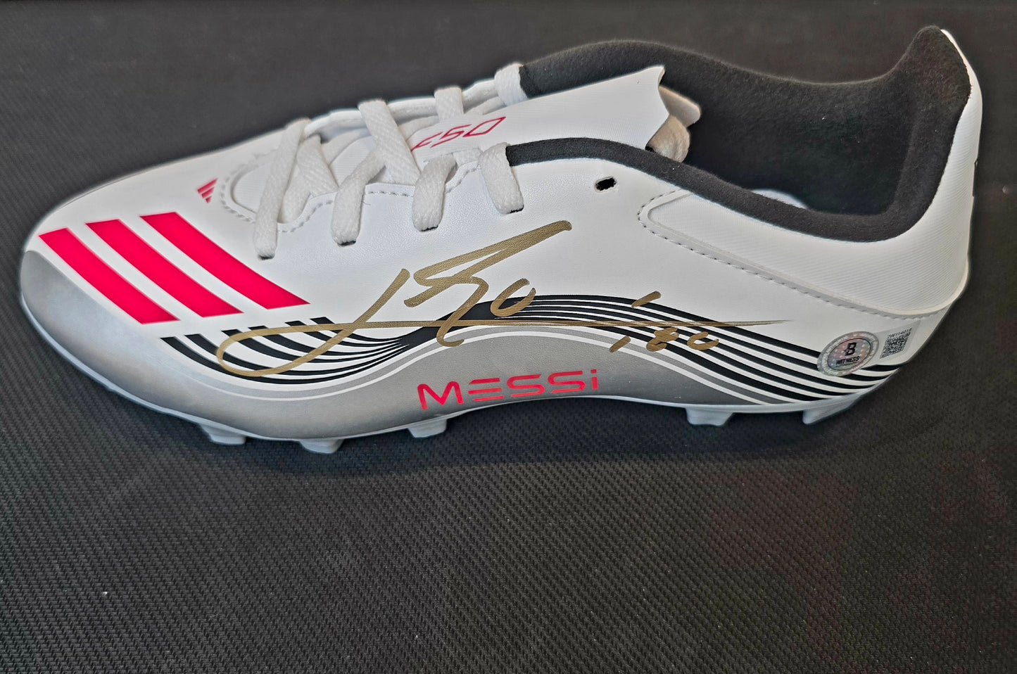 Lionel Messi Autographed Boot Beckett Authenticated