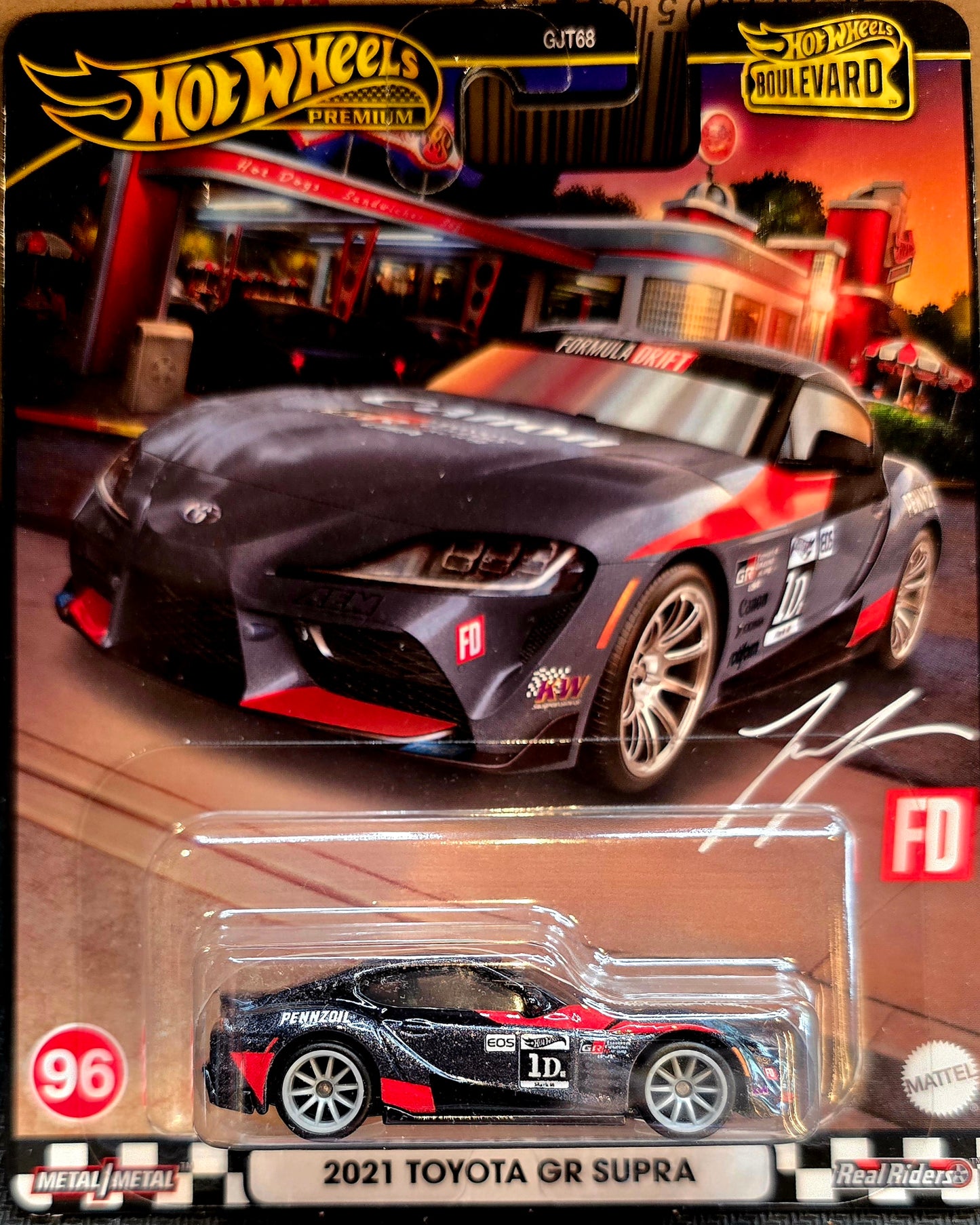HOT WHEELS 2024 PREMIUM BOULEVARD # 96 2021 TOYOTA GR SUPRA